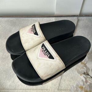 PRADA Authentic Rubber Slides (39)